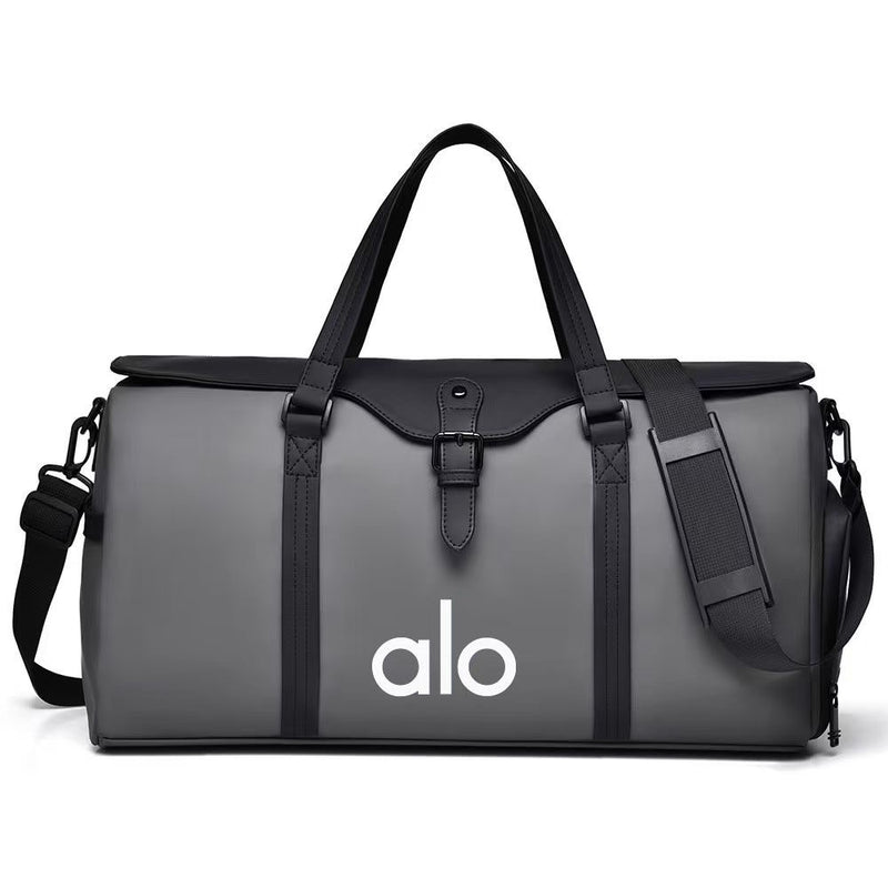 Alo Essential Black Gym Duffle Bag – Unisex Fitness Edition